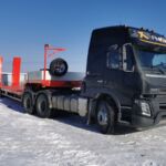 Новый тягач Volvo с прицепом