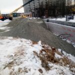 Засыпка пазух котлована в ЖК «Никольский»