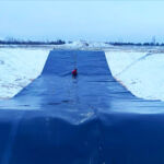 Производится гидроизоляция из геомембраны в с.Борки объект «Планета»